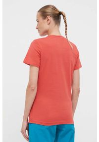 Helly Hansen t-shirt bawełniany kolor czerwony 34112-001. Okazja: na co dzień. Kolor: czerwony. Materiał: bawełna. Wzór: nadruk. Styl: casual #3