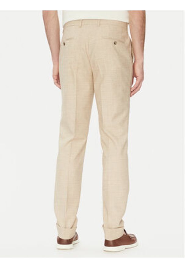 BOSS Garnitur C-Huge-2Pcs-Db-252 50540783 Écru Slim Fit. Kolor: kremowy. Materiał: wełna, bawełna