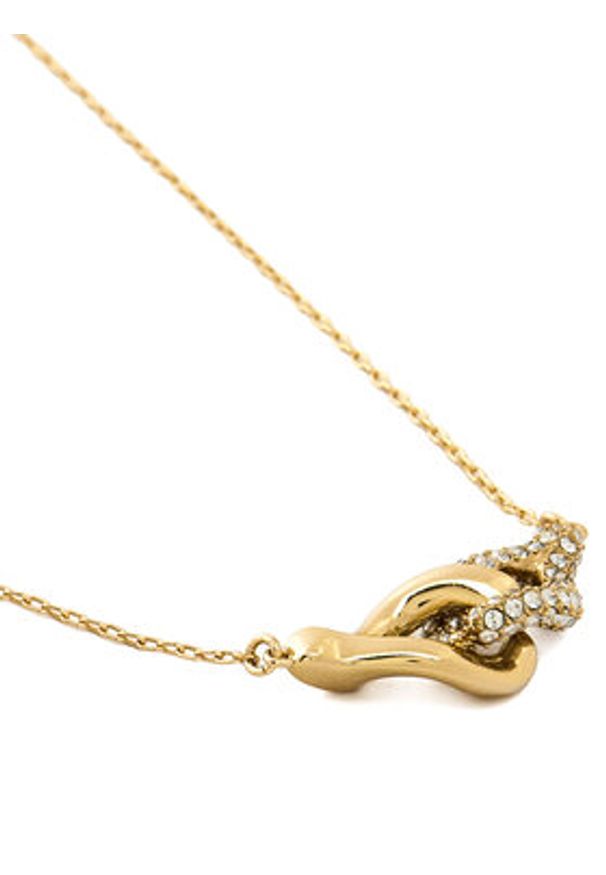 Tory Burch Naszyjnik Interlocking Wishbone Pendant 161070 Złoty. Materiał: metalowe. Kolor: złoty