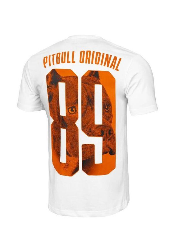 PITBULL - Koszulka męska Pitbull Eighty Nine Dog. Kolor: pomarańczowy, biały, wielokolorowy