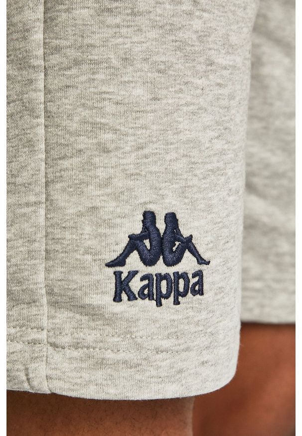 Kappa - Szorty. Okazja: na co dzień. Kolor: szary. Materiał: dzianina. Styl: casual
