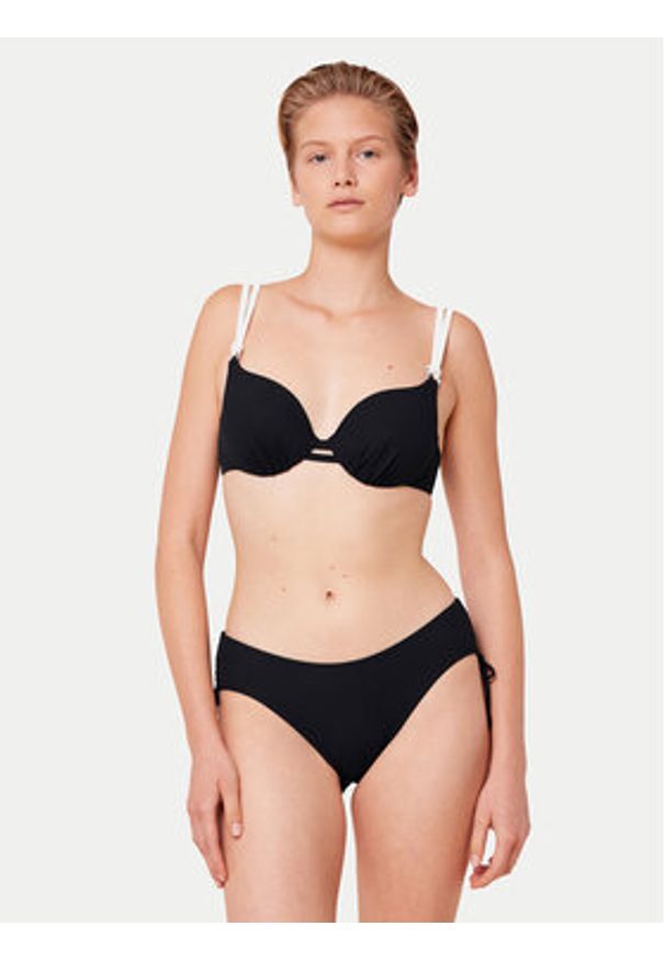 Triumph Dół od bikini Summer Glow 10214564 Czarny. Kolor: czarny. Materiał: syntetyk