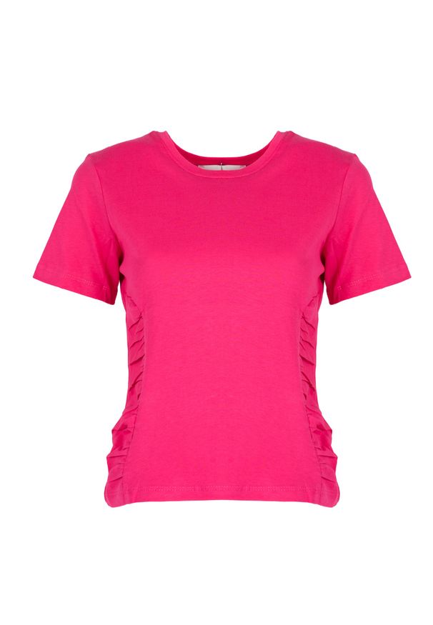 Silvian Heach T-Shirt | CVP23123TS | Kobieta | Różowy. Kolor: różowy. Materiał: bawełna. Długość rękawa: krótki rękaw. Długość: krótkie