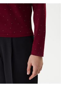 only - ONLY Bluzka Zita 15358986 Bordowy Regular Fit. Kolor: czerwony. Materiał: syntetyk #5