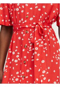 Roxy Sukienka koszulowa Island Escape ERJWD03865 Czerwony Regular Fit. Kolor: czerwony. Materiał: wiskoza. Typ sukienki: koszulowe #3
