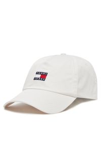 Tommy Jeans Czapka z daszkiem Heritage Core Cap AM0AM12933 Biały. Kolor: biały. Materiał: bawełna, materiał