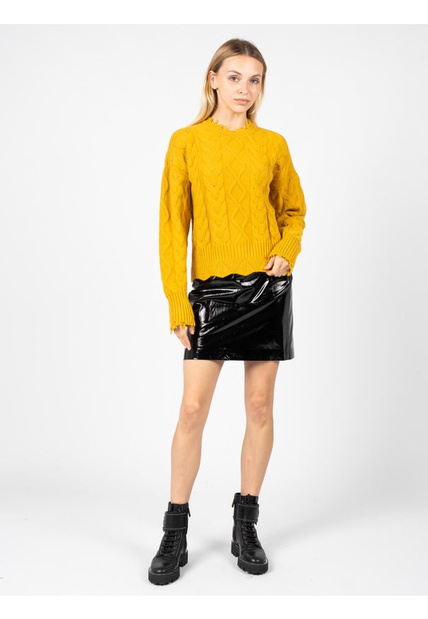 Pinko Spódnica "The Mall" | 1G16EM Y77G | The Mall | Kobieta | Czarny. Kolor: czarny. Materiał: skóra