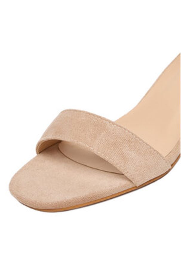 DeeZee Sandały HXG2105-6A Beżowy. Kolor: beżowy. Materiał: materiał