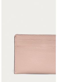 DKNY - Dkny etui na karty skórzane R92Z3C09 kolor różowy. Kolor: różowy. Materiał: skóra. Wzór: gładki #2