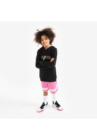 TARMAK - Bluza z kapturem do koszykówki dla dzieci Tarmak NBA 900 San Antonio Spurs. Typ kołnierza: kaptur. Kolor: wielokolorowy, czarny. Materiał: materiał, tkanina. Sport: koszykówka