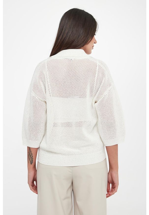 Sweter damski z kołnierzem polo PESERICO. Typ kołnierza: polo