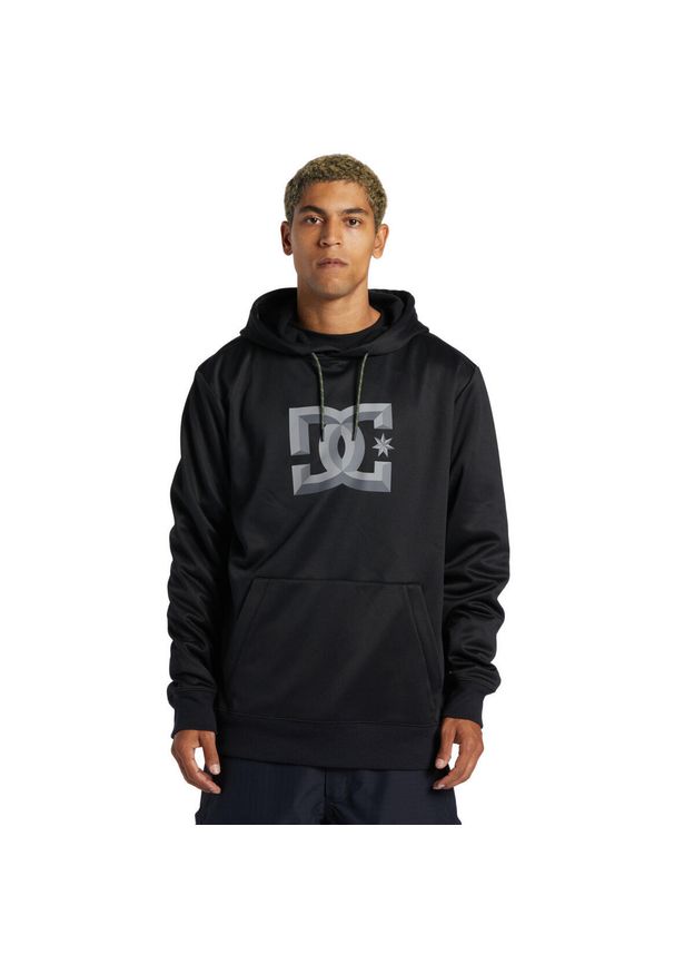 Bluza z kapturem DC Shoes SNOWSTAR - TECHNICAL FLEECE, Mężczyźni. Typ kołnierza: kaptur. Kolor: czarny. Materiał: materiał, poliester