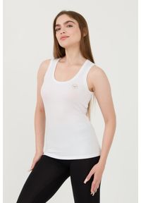 Emporio Armani - EMPORIO ARMANI Biały damski top, Rozmiar S. Kolor: biały #6