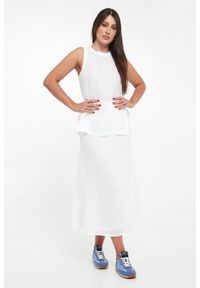 Ecoalf - Spódnica lniana midi Beth ECOALF. Materiał: len #1