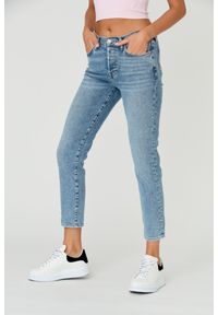 7 FOR ALL MANKIND Niebieskie damskie jeansy JOSEFINA LUXE VINTAGE SELFMADE, Rozmiar 28. Kolor: niebieski. Styl: vintage #7