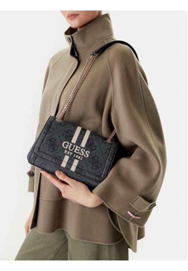 Guess Torebka HWOS96 72210 Czarny. Kolor: czarny. Materiał: skórzane