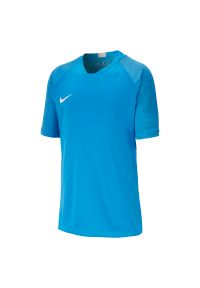 Koszulka juniorska Nike Breathe Strike AT5885. Materiał: materiał, poliester, tkanina. Długość rękawa: krótki rękaw. Długość: krótkie. Sport: fitness #1