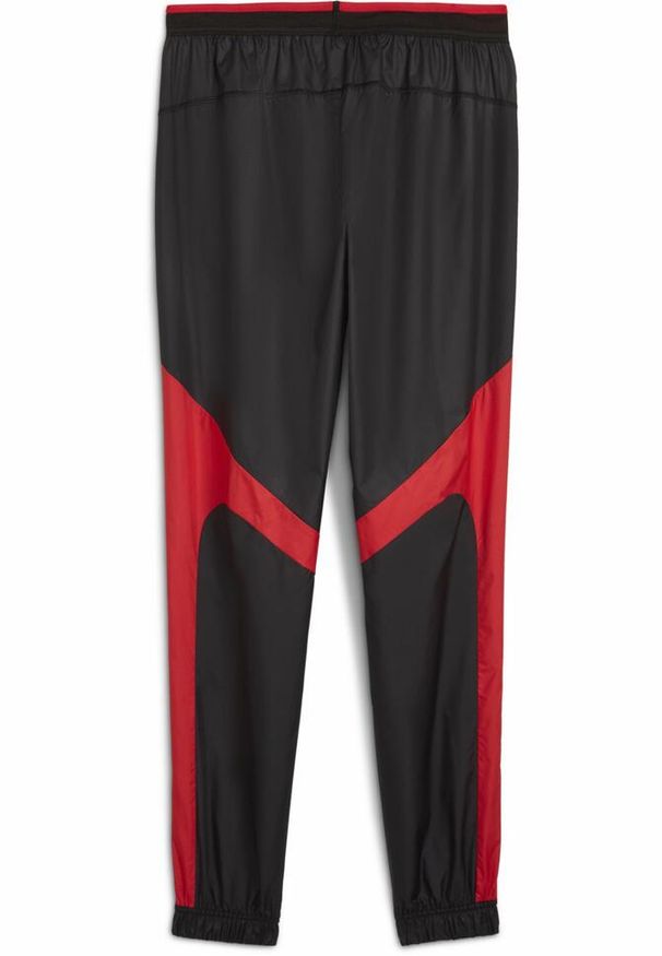Puma - Męskie spodnie przedmeczowe Egipt PUMA Black Red. Kolor: czerwony, wielokolorowy, czarny. Sport: piłka nożna