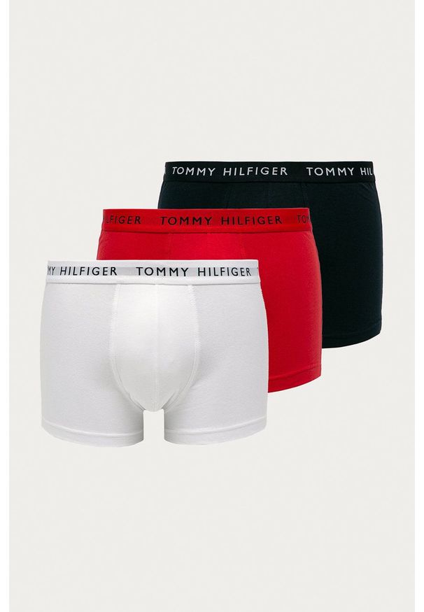 TOMMY HILFIGER - Tommy Hilfiger - Bokserki (3-pack). Kolor: niebieski. Materiał: bawełna