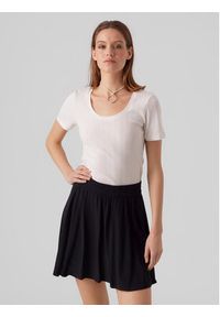 Vero Moda T-Shirt Casja 10286071 Biały Regular Fit. Kolor: biały. Materiał: bawełna #9