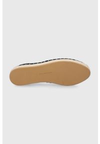 Karl Lagerfeld espadryle skórzane KAMINI KL80121.000 kolor czarny. Nosek buta: okrągły. Kolor: czarny. Materiał: skóra #3