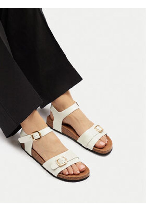 Jenny - JENNY Sandały YLD-P9118 Biały. Kolor: biały. Materiał: materiał, syntetyk