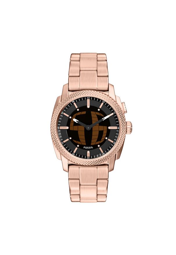 Fossil Zegarek Machine Big Tic FS6158 Różowe złoto. Kolor: różowy, złoty, wielokolorowy