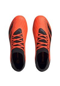 Adidas - Buty piłkarskie adidas Predator Accuracy.3 Fg M GW4591 pomarańcze i czerwienie czerwone. Zapięcie: sznurówki. Kolor: czerwony. Materiał: guma, syntetyk. Sport: piłka nożna #4