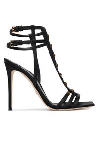 Elisabetta Franchi Sandały SA-24L-62E2-V590 Czarny. Kolor: czarny. Materiał: materiał #1