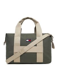 Tommy Jeans Torba Tjm Retro Cool Duffle AM0AM13325 Khaki. Kolor: brązowy. Materiał: materiał. Styl: retro