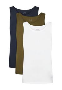 BOSS Komplet 3 tank topów Tank Top 3P Classic 50475278 Kolorowy Regular Fit. Materiał: bawełna. Wzór: kolorowy #9