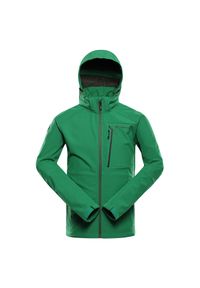 ALPINE PRO - Kurtka softshell męska Alpine Pro Hoor. Kolor: zielony. Materiał: softshell. Sport: turystyka piesza