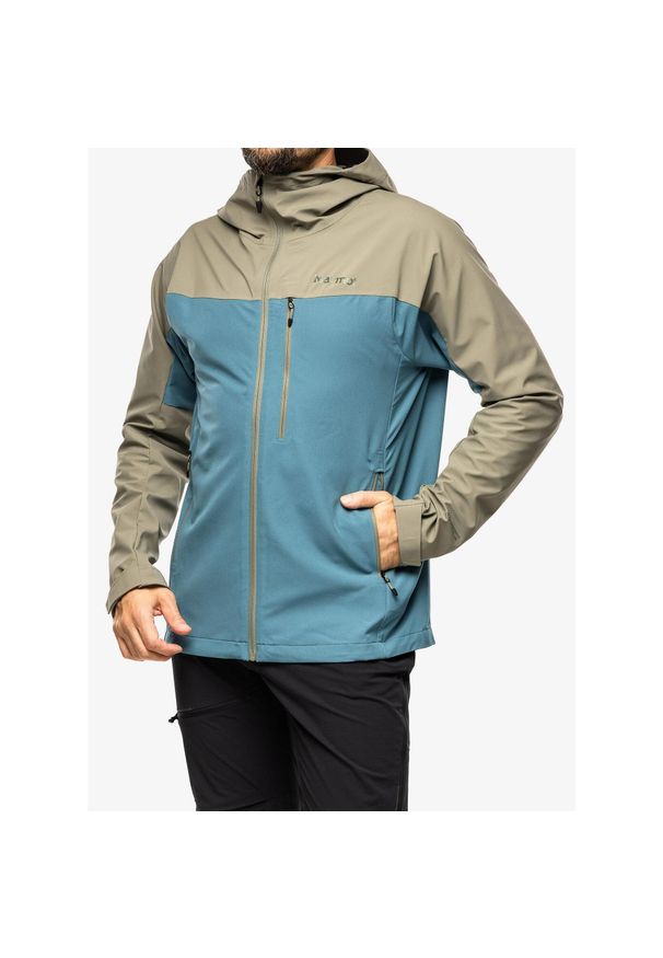 Kurtka softshell męska Marmot ROM GORE-TEX Infinium Hoody. Kolor: niebieski. Materiał: softshell. Technologia: Gore-Tex