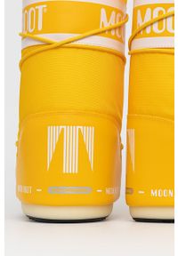 Moon Boot - Śniegowce Nylon 14004400.MOON.BOOT.NYLO-CREAM. Nosek buta: okrągły. Zapięcie: sznurówki. Kolor: żółty. Materiał: nylon #3