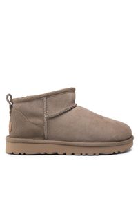 Ugg Śniegowce W Classic Ultra Mini 1116109 Brązowy. Kolor: brązowy. Materiał: skóra, zamsz