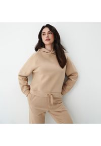 Mohito - Beżowa bluza z kapturem - Beżowy. Typ kołnierza: kaptur. Kolor: beżowy #1