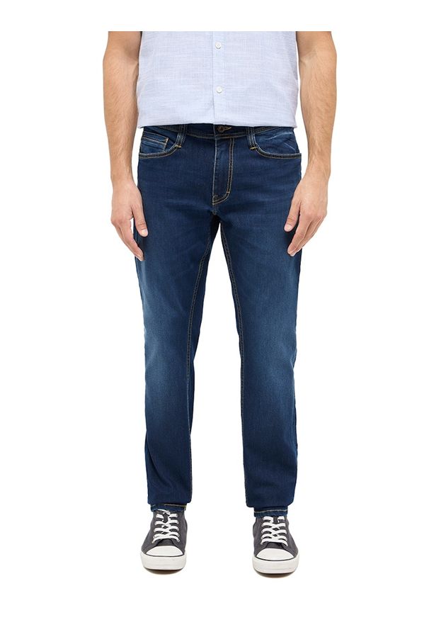 Męskie Spodnie Jeansowe Mustang Style Oregon Slim Denim Blue 1016316 5000 803