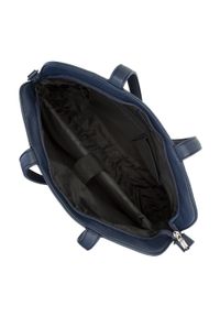 Wittchen - damska torba na laptopa 14" elegancka. Kolor: niebieski. Materiał: skóra ekologiczna. Styl: elegancki #5