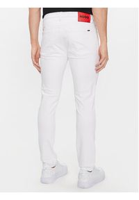 Hugo Jeansy Hugo 734 50509096 Biały Slim Fit. Kolor: biały