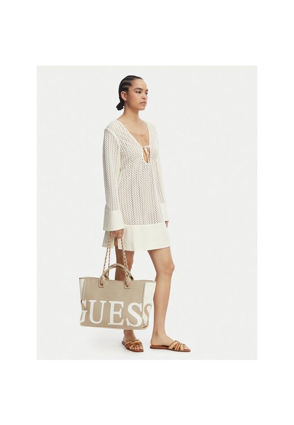 Torebka Guess. Kolor: beżowy