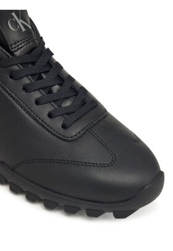Calvin Klein Sneakersy Low Profile Runner Lth Mg YW0YW02049 Czarny. Kolor: czarny. Materiał: skóra