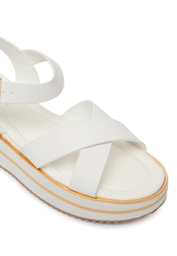 Patrizia Pepe Sneakersy PPJ394.06 Biały. Kolor: biały. Materiał: skóra