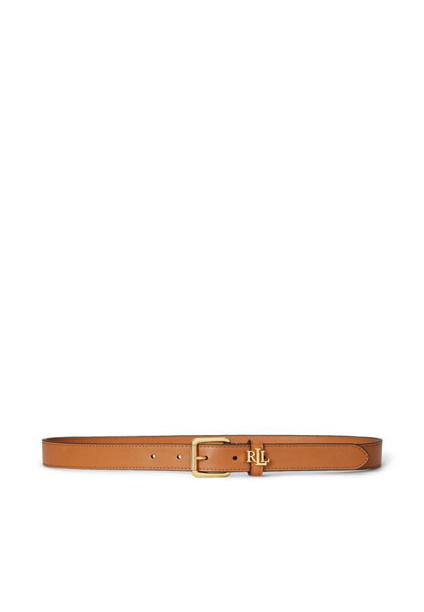 Lauren Ralph Lauren - LAUREN RALPH LAUREN Pasek 412968763009 Brązowy. Kolor: brązowy. Materiał: skóra