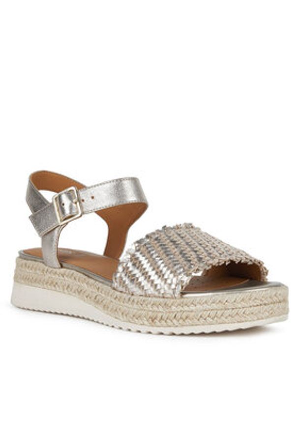 Geox Espadryle D Eolie D25SRF 0CF6E CB500 Złoty. Kolor: złoty. Materiał: skóra