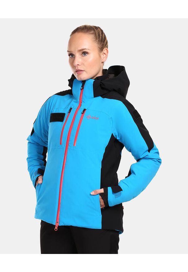 Damska kurtka narciarska Kilpi DEXEN-W. Kolor: niebieski, wielokolorowy, czarny. Materiał: nylon. Sezon: zima. Sport: narciarstwo