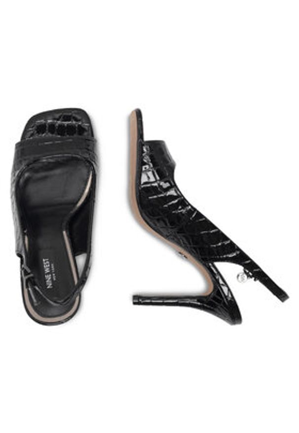 Nine West Sandały FF-1065 Czarny. Kolor: czarny. Materiał: syntetyk