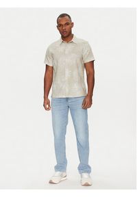 Guess Koszula M5GH68 WH3A0 Beżowy Regular Fit. Kolor: beżowy. Materiał: bawełna #4