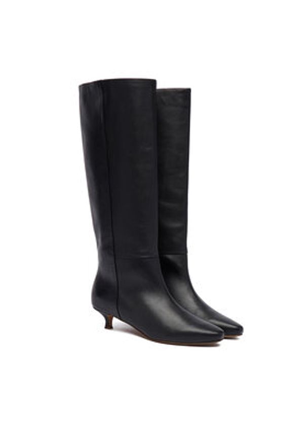 BALAGAN - Balagan Kozaki Stockholm Czarny. Kolor: czarny. Materiał: skóra