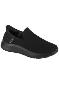 skechers - Buty sportowe Sneakersy męskie, Slip-Ins: Go Walk Flex - No Hands. Kolor: czarny. Sport: turystyka piesza