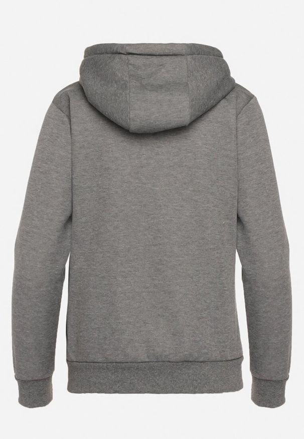 Born2be - Ciemnoszara Bluza z Kapturem Sithi. Okazja: na co dzień. Typ kołnierza: kaptur. Kolor: szary. Materiał: jeans. Długość rękawa: długi rękaw. Długość: długie. Styl: klasyczny, casual